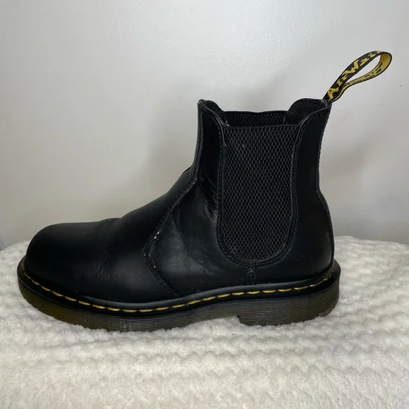 Dr. Martens Black Leather Chelsea Boots - Picture 4 of 8